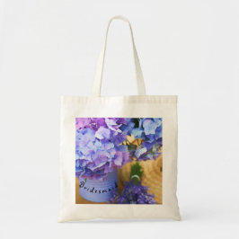 Blauwe Hortensia Bruidsmeisje Boodschappentas Tote Bag