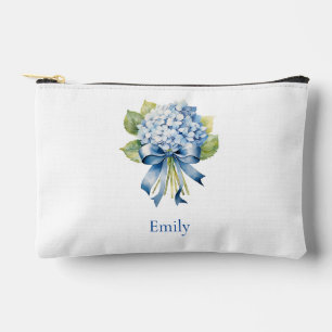 Blauwe Hortensia Bruidsmeisje Cosmetisch Etui