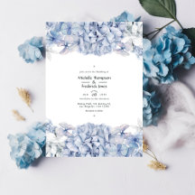 Blauwe Hortensia Bruiloft