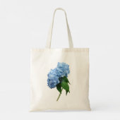 Blauwe Hortensia Bruiloft Monogram Tote Bag (Achterkant)