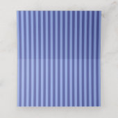 Blauwe Hortensia Bruiloft Plaatskaartje (Binnenkant ongevouwen)