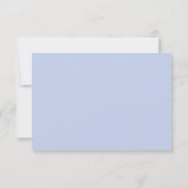 Blauwe Hortensia Bruiloft QR Code RSVP Kaart (Achterkant)