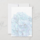 Blauwe hortensia bruiloft RSVP-kaart RSVP Kaartje (Achterkant)