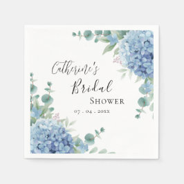 Blauwe Hortensia Bruilofts Bruiloftsfeest Servet
