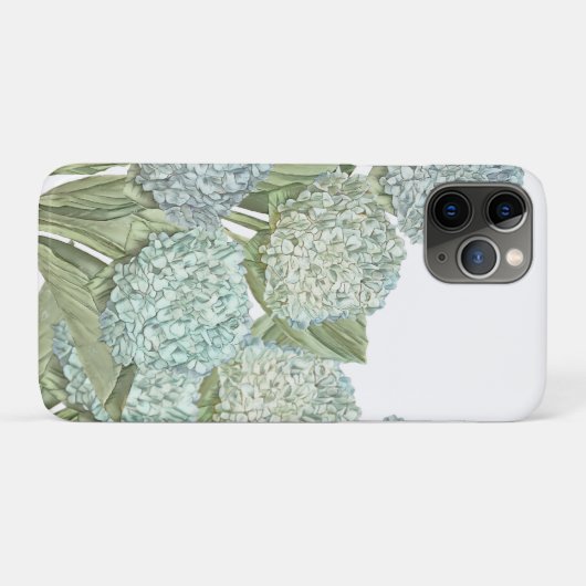 Blauwe Hortensia Case-Mate iPhone Case (Achterkant (horizontaal))