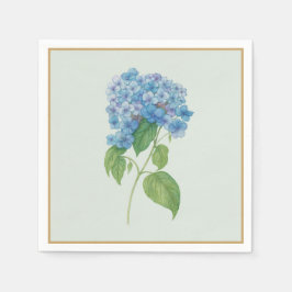 Blauwe Hortensia Cocktailservetjes — Kustdecoratie Servet
