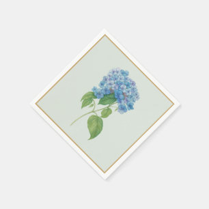 Blauwe Hortensia Cocktailservetjes — Kustdecoratie Servet