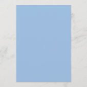 Blauwe Hortensia Crest Monogramkaart Kaart (Achterkant)