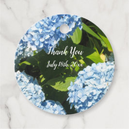 Blauwe Hortensia Dank Je Bedankjes Labels