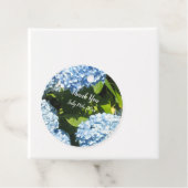 Blauwe Hortensia Dank Je Bedankjes Labels (In situ)