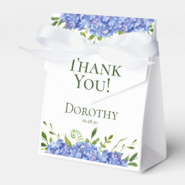 Blauwe Hortensia Dankjewel voor 100e Verjaardag Bedankdoosjes