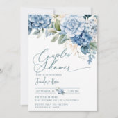 blauwe hortensia | Douche voor koppels Kaart (Voorkant)