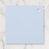 Blauwe Hortensia Eerste Communie Bedankjes Labels (Achterkant)