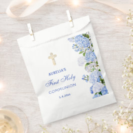 Blauwe Hortensia Eerste Communie Bedankzakje