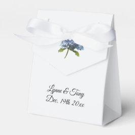 Blauwe Hortensia Enkele Steel Thema Favor Doos Bedankdoosjes