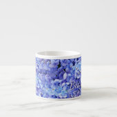 Blauwe Hortensia Espressiekop Espresso Kop (Voorkant)