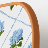 Blauwe hortensia grandmillennial pickleball paddle (Links Detail)