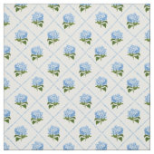 Blauwe hortensia grandmillennial stof (Swatch)