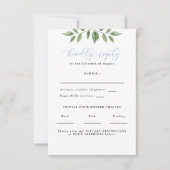 Blauwe hortensia groen kalligrafie antwoord vertic (Voorkant)