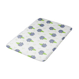 Blauwe Hortensia Groene Vaas Kustpatroon Badmat
