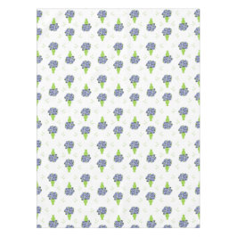Blauwe Hortensia Groene Vaas Kustpatroon Tafelkleed