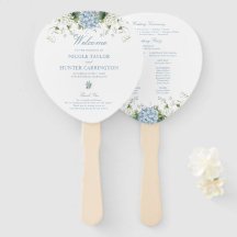 Blauwe Hortensia Huwelijksceremonieprogramma