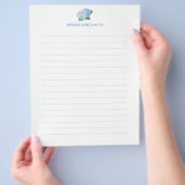 Blauwe Hortensia Huwelijksplanning Pagina's Flyer (Hand)