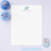 Blauwe Hortensia Huwelijksplanning Pagina's Flyer (Enkel)