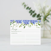 Blauwe Hortensia Huwelijksrecept (Staand voorkant)