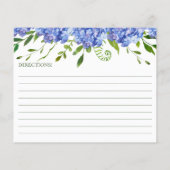 Blauwe Hortensia Huwelijksrecept (Achterkant)