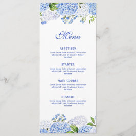 Blauwe Hortensia Klassiek Menu