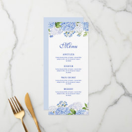 Blauwe Hortensia Klassiek Menu