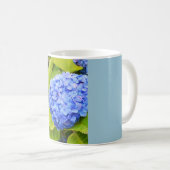 Blauwe hortensia koffiemok (Voorkant rechts)
