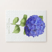 Blauwe Hortensia Legpuzzel (Horizontaal)