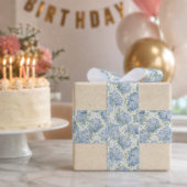 Blauwe Hortensia Lint voor Cadeauband (Verjaardag)