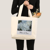 Blauwe Hortensia Matrone van Eer Grote Tote Bag (Voorkant (product))