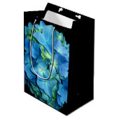 Blauwe Hortensia Medium Cadeauzakje (Voorkant Gekanteld)