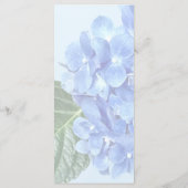 Blauwe Hortensia Menu (Achterkant)