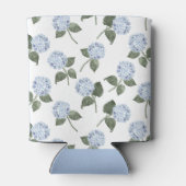 Blauwe hortensia monogram blikjeskoeler (Achterkant)