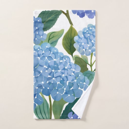 Blauwe hortensia | Mooie bloemen Struik Bad Handdoek (Handdoek)