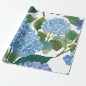 Blauwe hortensia | Mooie bloemen Struik Cadeaupapier (Uitgerold)