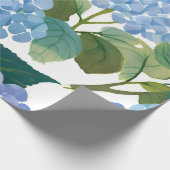 Blauwe hortensia | Mooie bloemen Struik Cadeaupapier (Hoek)
