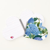 Blauwe hortensia | Mooie Bloemen Struik Hart Notitieboek (Binnen)