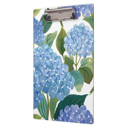 Blauwe hortensia | Mooie bloemen Struik Klembord (Links)