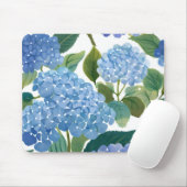 Blauwe hortensia | Mooie bloemen Struik Muismat (Met muis)