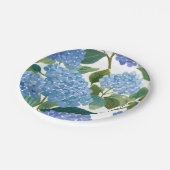 Blauwe hortensia | Mooie bloemen Struik Papieren Bordje (Gekanteld)