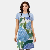 Blauwe hortensia | Mooie bloemen Struik Schort (Gedragen)