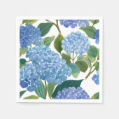 Blauwe hortensia | Mooie bloemen Struik Servet (Voorkant)