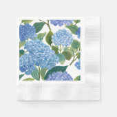 Blauwe hortensia | Mooie bloemen Struik Servet (Voorkant)