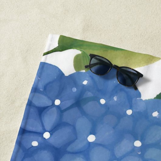 Blauwe hortensia | Mooie bloemen Struik Strandlaken (In situ)